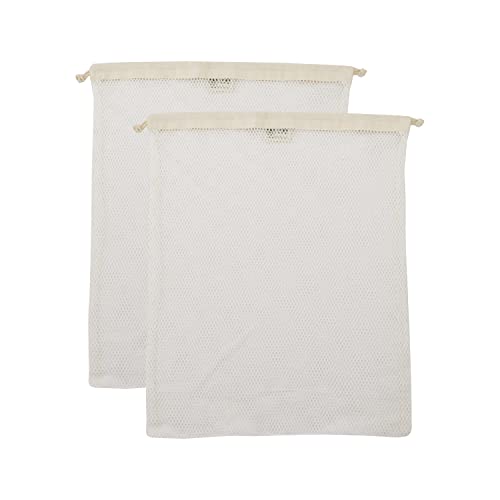 Simple Ecology Organic Cotton Mesh Laundry Bag – Large 2-Pack - size: Large 2-pack