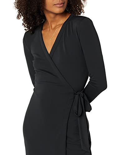 Amazon Essentials Women's Long Sleeve V Neck Wrap Dress - size: X-Large