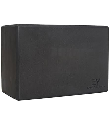 Everyday Yoga Premium Foam Block, 3in/4in/5in Thick, Multi Colors, 1 Block - color: Black, size: 6.75 Inch Thick