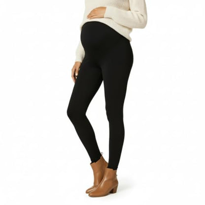 Sunzel Fleece Lined Maternity Leggings, Over Belly Winter Yoga Pants - size: Medium