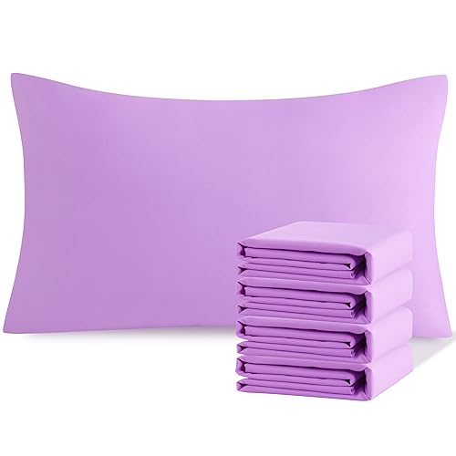 NTBAY Microfiber Queen Pillowcases, 4 Pack, 20 x 30, Light Purple - color: Light Purple, size: Queen (20" x 30")