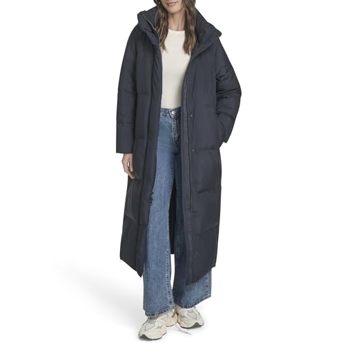 Levi's Women's Cloud Puff Extra Long Puffer Jacket Coat - color: Navy, size: X-Small