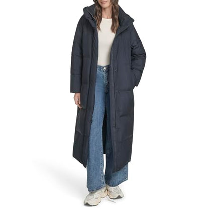 Levi's Women's Cloud Puff Extra Long Puffer Jacket Coat - color: Navy, size: X-Large