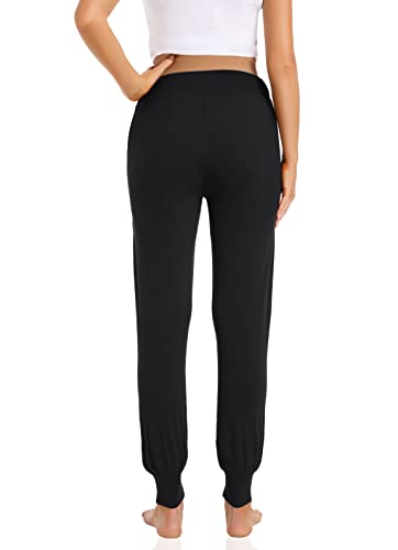 Foucome Women's Maternity Pants Under Belly Activewear Joggers - color: 2pack Black, size: XX-Large