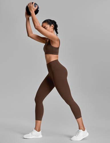 HeyNuts Workout Pro Leggings 21" - color: Java Coffee, size: Medium