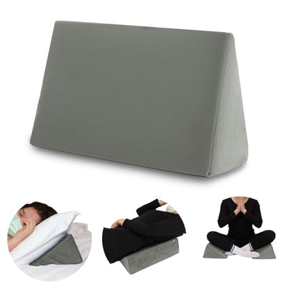 Small Wedge Pillow, Wedge Pillow for Bed Sores, Positioning Pillow - color: 1 Unit, Grey