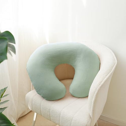 MairMore 2 Pack Muslin Baby Nursing Pillow Covers - color: Roman Green
