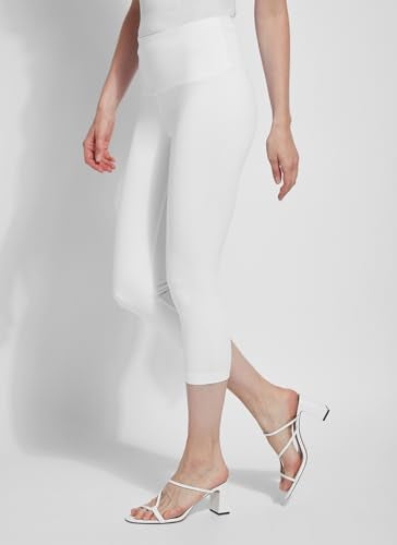 Denim Capri (Plus Size, 21.5" Inseam) - color: White, size: Large