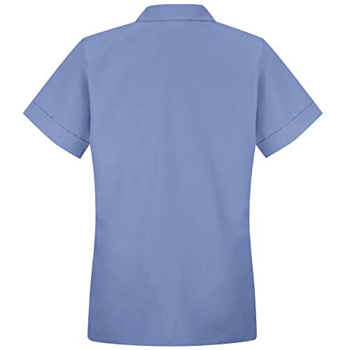 Red Kap Women's Button Front Tunic - color: Light Blue, size: 3X-Large