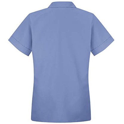 Red Kap Women's Button Front Tunic - color: Light Blue, size: Large
