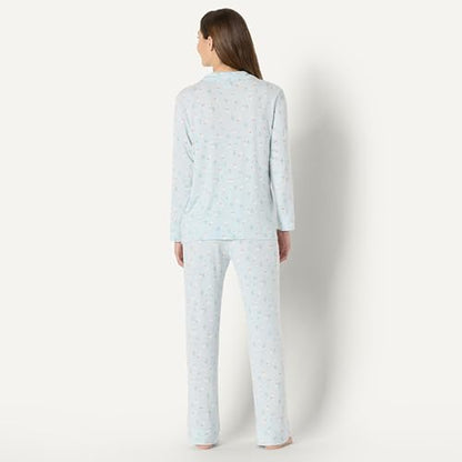 Amazon Essentials x Sofia Grainge Mommy and Me Long Sleeve Pajama Set - color: Light Blue Geese, size: X-Large