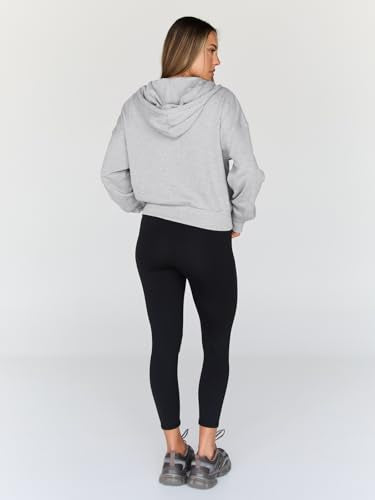 Trendy Queen Womens Zip Up Hoodies Cropped Jackets Fall Outfits 2026 - color: Grey, size: X-Small