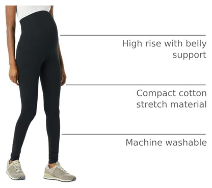 Amazon Essentials Women's Comfortable Over The Belly Maternity Leggings, Stretchy Cotton Pregnancy Pants - size: X-Small