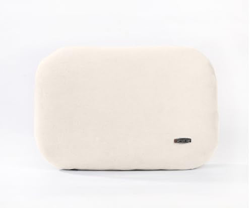 Beige Lumbar Support Pillow for Car Recliner Soft Lower Back Waist Cushion - color: Beige