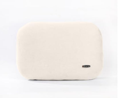 Beige Lumbar Support Pillow for Car Recliner Soft Lower Back Waist Cushion - color: Beige