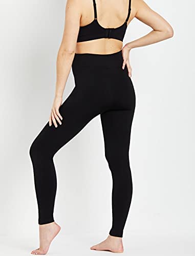 Motherhood Maternity Women's Pull on Fleece Legging - color: Black, size: Large-X-Large