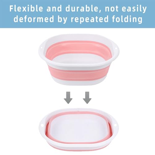 Large Size 36.5x33.5x25cm Foldable Collapsible Face Basin – Portable Sink for Dorm, Travel, Camping