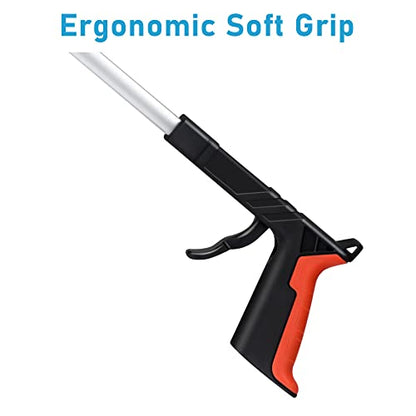 2026 Upgrade Grabber Reacher Tool, Foldable，34 inch (Orange1(1Pack)) - color: 34InchOrange1(1Pack)