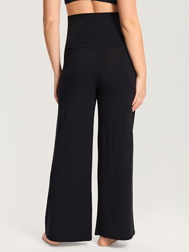 MOMANDA Modal Cotton Maternity Lounge Pants 28.5" - color: Black, size: X-Small