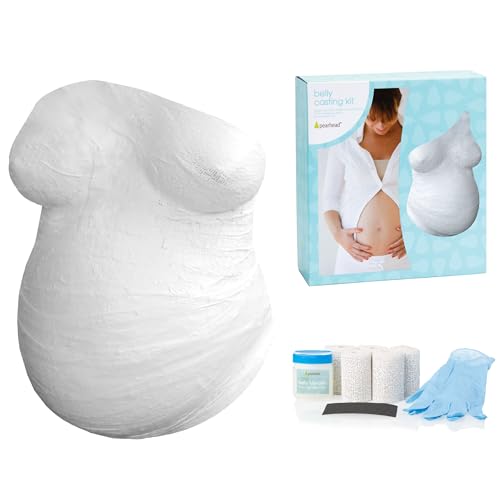 Pearhead Belly Casting Kit, Pregnancy Keepsake Making Kit, White - color: Belly Casting Kit
