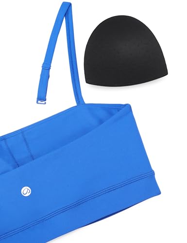 CRZ YOGA Butterluxe Thin Strap Sports Bra - color: Sparkle Blue, size: Small