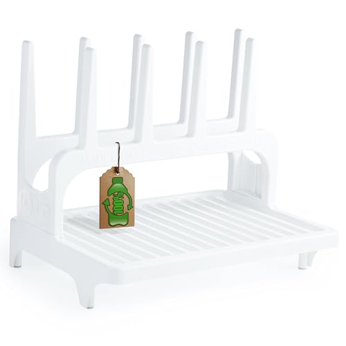 PopYum White Space Saving Drying Rack from 100% Recycled Bottles - color: White