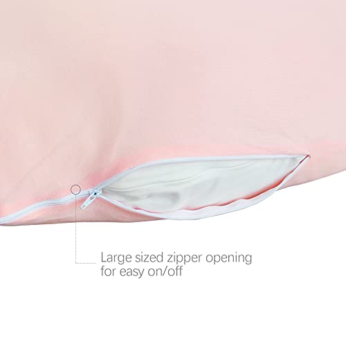 Pregnancy Pillow Cover U-Shaped 100% Cotton (ONLY Pillowcase), Pink - color: Pink, size: U-Shape
