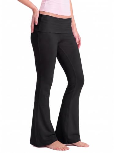 Flare Leggings for Women Tummy Control Bootcut Yoga Pants - color: 30"black, size: Medium
