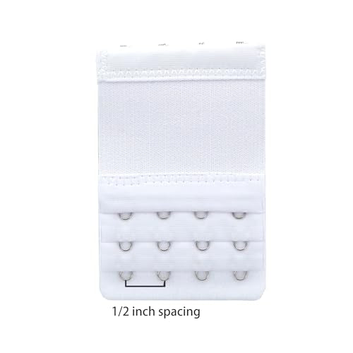 Women's Bra Extenders 4 Hook / 3 Hook / 5 Hook / 2 Hook Soft Comfortable Stretchy Bra Extension Strap - color: 3pcs, Bra Extender 4 Hook 1/2 Inch