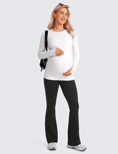 CRZ YOGA Maternity Flare Legging Pocket 31'' - color: Black, size: Small
