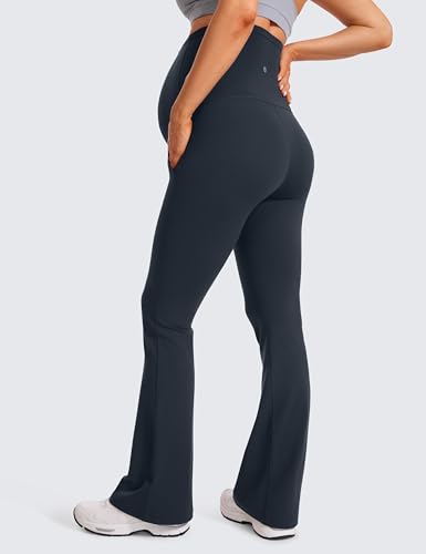 CRZ YOGA Maternity Flare Legging Pocket 29''/31''/33'' - color: True Navy, size: X-Large