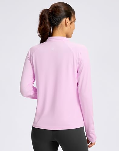 G Gradual Women's Sun Protection Lightweight Athletic Jacket Zip Up Jacket - color: Pink, size: Small