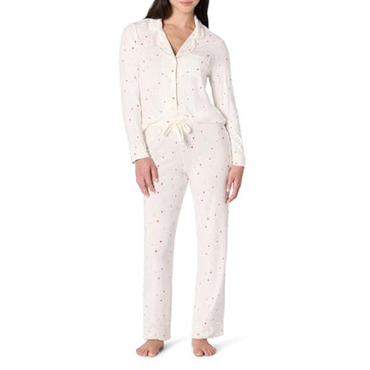 Amazon Essentials x Sofia Grainge Mommy and Me Long Sleeve Pajama Set - color: Ivory Multi Hearts, size: X-Large