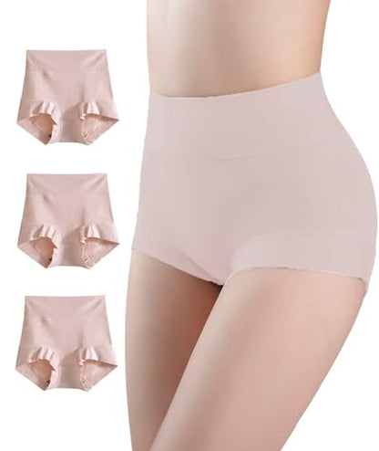 Postpartum C Section Compression Cotton Underwear Briefs Pack of 3 - color: Pink(3p), size: 5