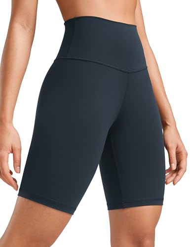 CRZ YOGA Butterluxe Biker Shorts 8" - color: True Navy, size: Large