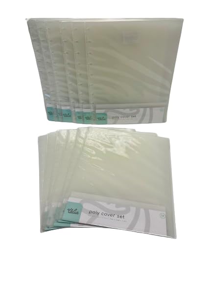 Talia Discbound Notebook - Cover and Disc Set (Clear 12pk (no discs), Midsize Set) - color: Clear 12pk (no discs), size: Midsize Set