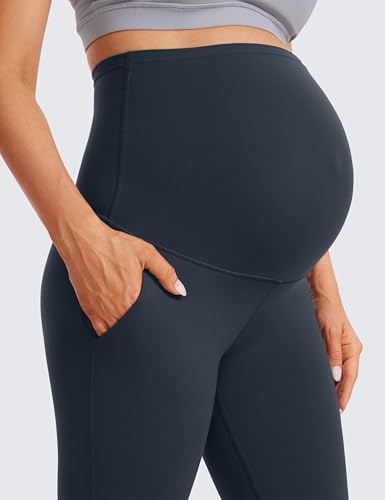 CRZ YOGA Maternity Flare Legging Pocket 29''/31''/33'' - color: True Navy, size: X-Large
