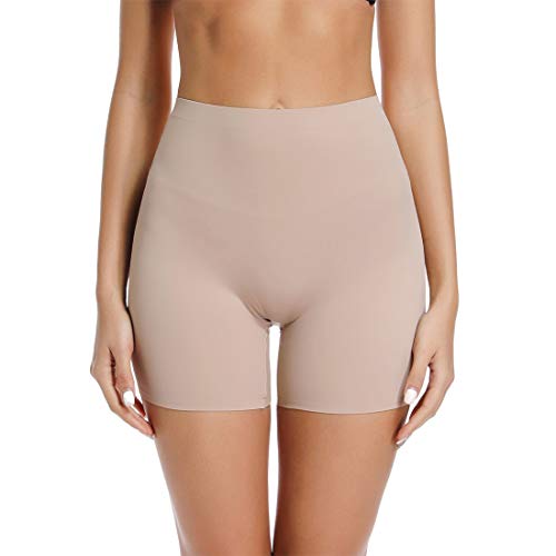 JOYSHAPER Slip Shorts for Women Under Dress Anti Chafing Underwear Boyshorts Panties for Women - color: Nude（without Lace）, size: Small
