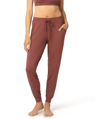 Kindred Bravely Everyday Maternity Lounge Jogger Pants for Postpartum - color: Redwood, size: Medium