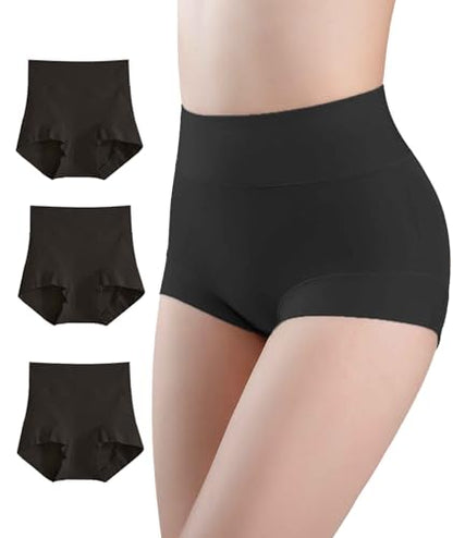 Postpartum C Section Compression Cotton Underwear Briefs Pack of 3 - color: Black(3p), size: 5
