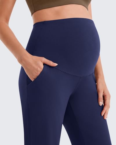 G4Free EverGoing Maternity Work Pants Pregnancy Tapered Ankle Trousers - color: Royal Blue, size: XX-Large