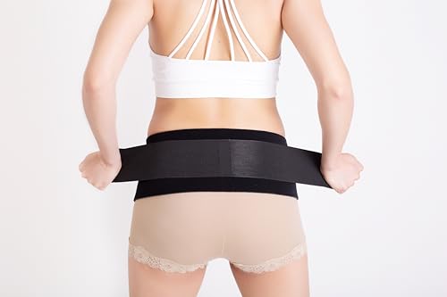 Baby Belly Band - Pregnancy & Maternity Belt With Medium Compression Groin Band - For Back, Hernia, and Pelvic Floor Pain - Medium - size: Medium