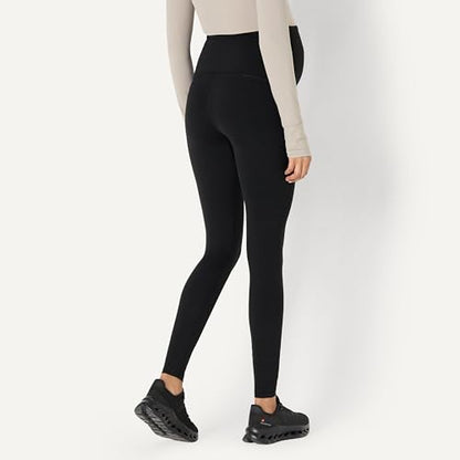 Amazon Essentials Women's Maternity High-Rise Over the Belly Formflex Full Length Legging, Soft, Moisture Wicking - color: Black, size: Medium