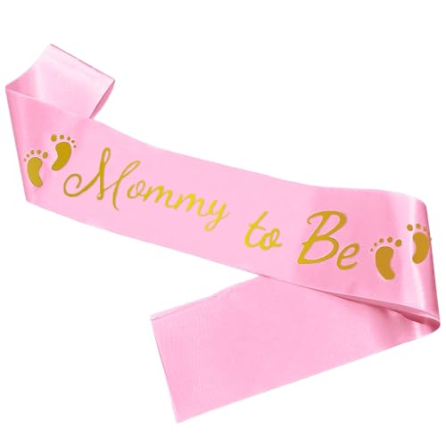 Mommy to Be Sash, Pink Baby Shower Sashes - color: Pink