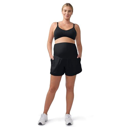 Ingrid & Isabel Everyday Active Maternity Shorts - color: Black, size: Medium