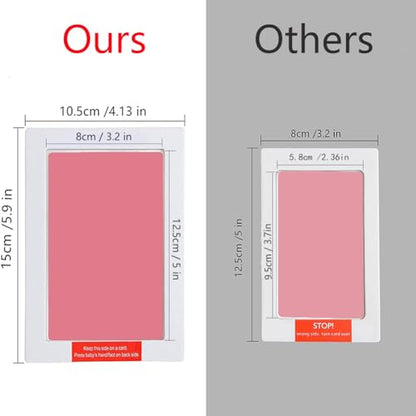 Large Inkless Hand and Footprint Kit, Baby Keepsake, 2-Pack - color: Red and Pink
