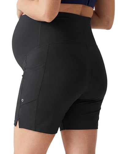 Women's Maternity Swim Board Shorts - color: Dark Grey, size: Small