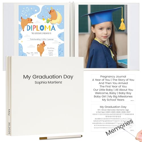 Vienrose Graduation Self Adhesive Photo Album 13.2x12.8 40 Pages - size: 12.83" x 13.19" 40 Pages