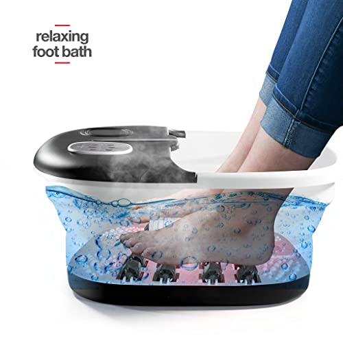 Medical king Foot Spa with Heat and Massage and Jets Foot Soaking tub - color: Black