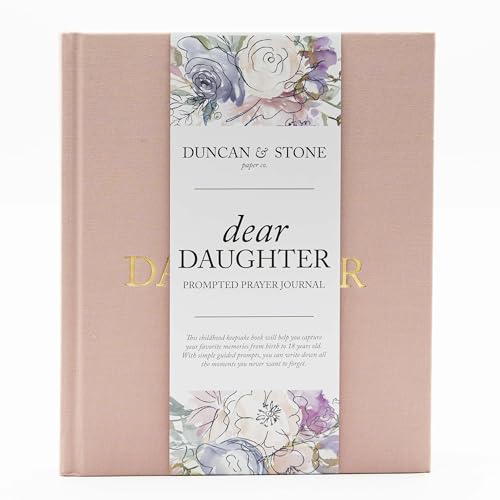 Duncan & Stone Dear Daughter Journal, Mom Memory Book, Pink, 230pg